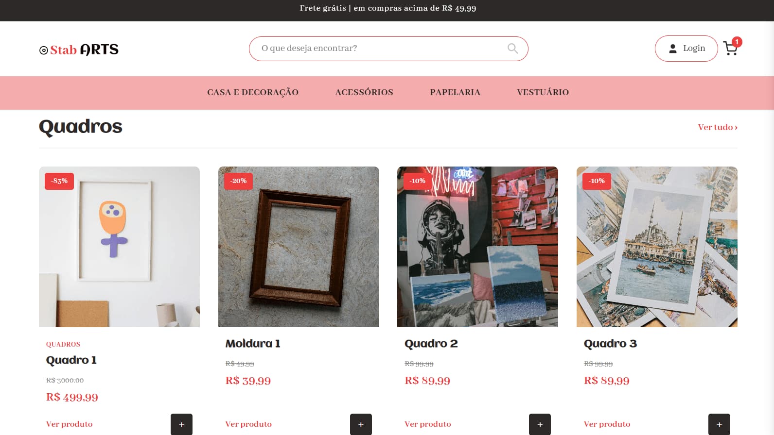 StabArts E-commerce